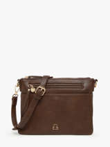 Sac Bandouli�re Zip Lulu castagnette Marron zip ZAHARA
