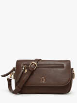 Sac Bandoulire Zip Lulu castagnette Marron zip YRONDE
