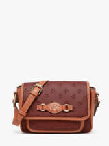 Sac Bandoulire Embossed Lulu castagnette Violet embossed ZAIDOU
