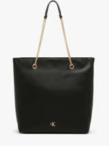Sac Port� �paule Minimal Mono Polyester Recycl� Calvin klein jeans Noir minimal mono 4F3204G