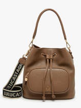 Sac Bandoulire Pocket Lulu castagnette Marron pocket ZAID