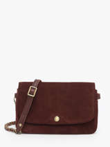 Sac Bandoulire Vintage Cuir Mila louise Violet vintage 3783VC
