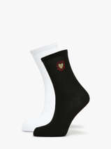 Chaussettes Pieces Noir socks women 17108765