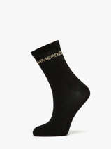 Chaussettes Pieces Noir socks women 17162499