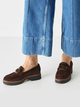 Mocassins En Cuir Tamaris Noir women 43-vue-porte