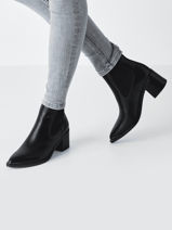 Bottines  Talon En Cuir Tamaris Noir accessoires 45-vue-porte