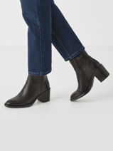 Bottines  Talon En Cuir Tamaris Marron accessoires 45-vue-porte