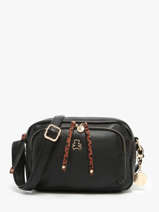 Sac Bandoulire Zip Lulu castagnette Noir zip ZITA
