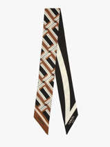 Ruban De Soie Monogram 82x5,5cm Lancel Marron charms A13495