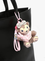 Bijou De Sac Pink Bear Miniprix Rose charms BB-vue-porte