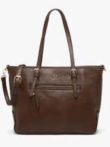 Schoudertas Zip Lulu castagnette Bruin zip ZAHERE