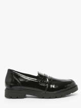 Mocassins En Cuir Remonte Noir women 2