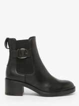 Bottines  Talon En Cuir Tamaris Noir women 45