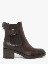 Bottines  Talon En Cuir Tamaris Marron accessoires 45