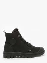 Bottines Pampa Hi Zip Wl En Cuir Palladium Noir accessoires 95982010
