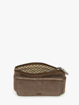 Porte-monnaie Cuir Mila louise Marron vintage 3853X-vue-porte