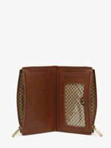 Portefeuille Cuir Mila louise Marron vintage 3576PA-vue-porte