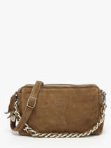 Sac Bandoulire Vintage Cuir Mila louise Marron vintage 23673V