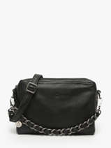 Sac Bandoulire Vintage Cuir Mila louise Noir vintage 23673LC
