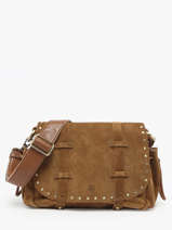 Sac Bandoulire Vintage Cuir Mila louise Marron vintage 3861VC