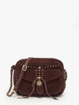 Cross Body Tas Vintage Leder Mila louise Bruin vintage 3327VC