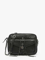 Sac Bandouli�re Vintage Cuir Mila louise Noir vintage 3327CL