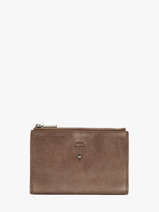 Portefeuille Leder Mila louise Bruin vintage 3576V