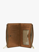Portefeuille Cuir Mila louise Marron vintage 3576X-vue-porte