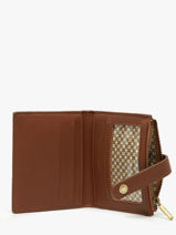Porte-cartes Cuir Mila louise Marron vintage 3810PAV-vue-porte