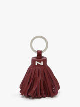 Porte-clefs Dahlia Cuir Nathan baume Rouge original n 100100N
