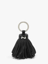 Porte-clefs Dahlia Cuir Nathan baume Noir original n 100100N