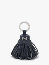 Porte-clefs Dahlia Cuir Nathan baume Bleu original n 100100N