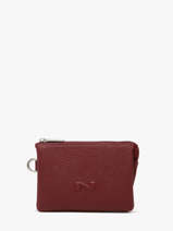 Porte-monnaie 2 Compartiments Cuir Nathan baume Violet original n 302N