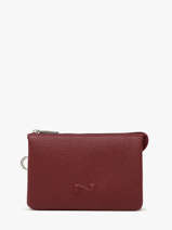 Trousse 2 Compartiments Cuir Nathan baume Rouge original n 283N