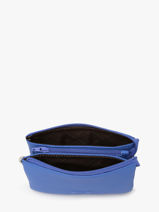 Etui 2 Compartimenten Leder Nathan baume Blauw original n 283N-vue-porte