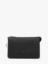 Etui 2 Compartimenten Leder Nathan baume Zwart original n 283N