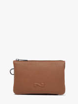 Etui 2 Compartimenten Leder Nathan baume Bruin original n 283N