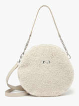 Sac Port paule Anna Winter Mouton Et Cuir Nathan baume Beige nathan S