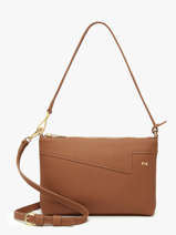 Sac Bandouli�re Palma Cuir Nathan baume Marron nathan 27