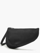 Sac Bandouli�re Large City Perle Cuir Nathan baume Noir n city 1