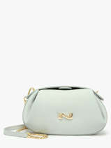 Sac Bandoulire Nymphea Cuir Nathan baume Bleu nymphea 2