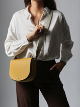 Longchamp Epure timeless Sac port travers Jaune-vue-porte