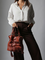 Sac Seau M Premier Flirt Cuir Lancel Rouge premier flirt A10110-vue-porte