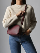 Sac Bandouliere Grained Miniprix Rouge grained F8035-vue-porte