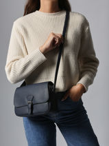 Cross Body Tas Grained Miniprix Blauw grained F3601-vue-porte