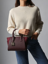 Sac Bandouli�re Grained Miniprix Rouge grained R2004-vue-porte