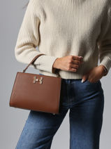 Sac Bandouli�re Argile Miniprix Marron argile R1997-vue-porte