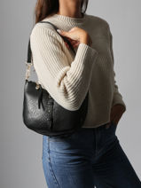 Sac Port� �paule Bride Lulu castagnette Noir bride ZAYDEN-vue-porte