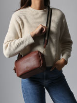 Cross Body Tas Soft Lulu castagnette Beige soft YAHIA-vue-porte