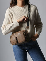 Sac Bandouli�re Pocket Lulu castagnette Marron pocket ZAHRA-vue-porte